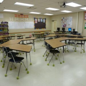 Trapezoid training table